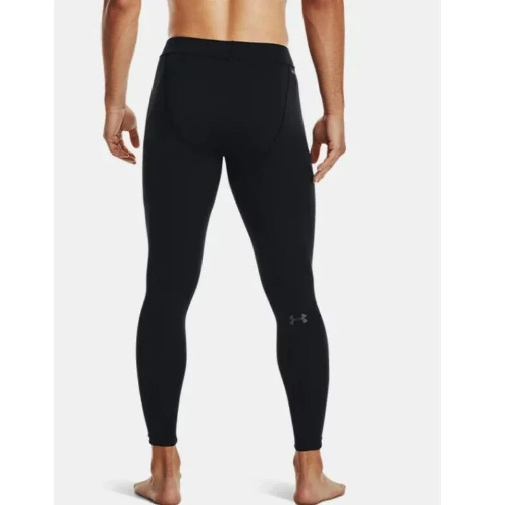 Under Armour Base 2.0 Leggings Men Medium Black Cold Weather Thermal 1343247 NWT